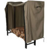 Sunnydaze Firewood Log Rack Log Rack & Cover - 4-Foot