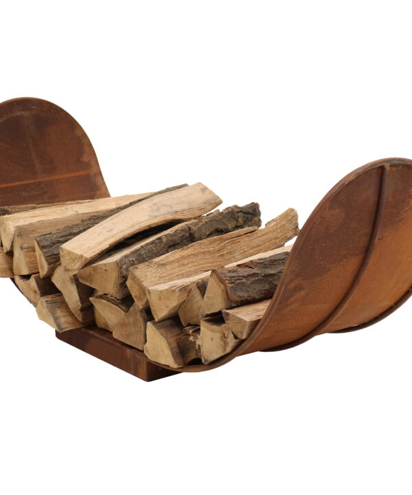 Sunnydaze Rustic Outdoor Firewood Log Rack, 4-Foot