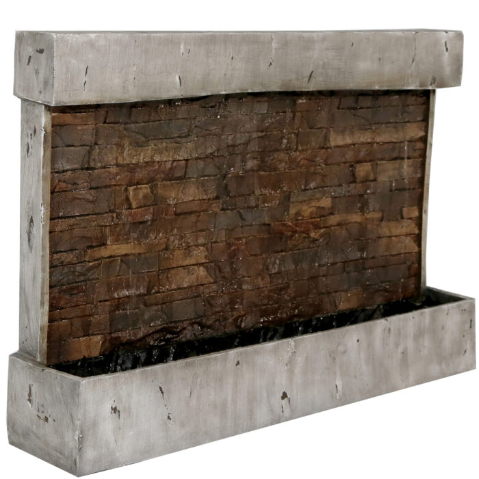 Sunnydaze Ancient Outdoor Wall Waterfall Fountain - 24-Inch