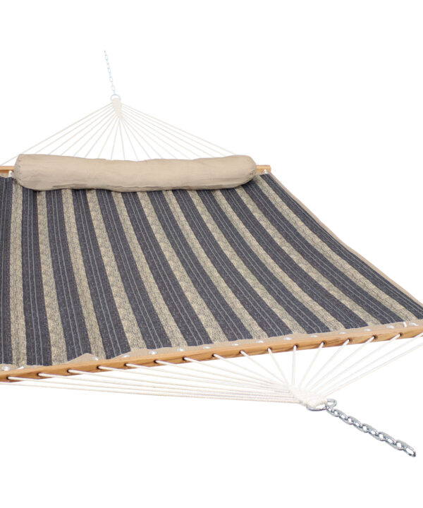 Sunnydaze Quilted Fabric Hammock with Pillow - Mountainside