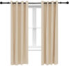 2 Indoor/Outdoor Blackout Curtain Panels with Grommet Top - 52 x 84 in (1.32 x 2.13 m) - Beige 2 Indoor/Outdoor Blackout Curtain Panels with Grommet Top - 52 x 84 in (1.32 x 2.13 m) - Beige