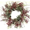 26" Farmhouse Berry Pine Winter Christmas Birch Wreath for Front Door