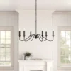 Ableton 6 Light Metal Dimmable Chandelier