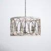 Huntington 5 Light Metal Dimmable Drum Chandelier Huntington 5 Light Metal Dimmable Drum Chandelier