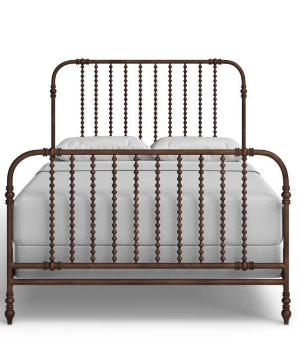Earling Metal Spindle Farmhouse Bed